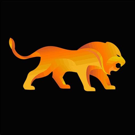 Premium Vector Abstract Lion 3d Logo Design Vector