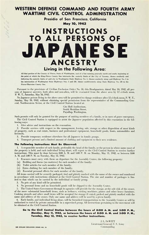 More Than 1000 Persons Of Japanese Ancestry Are Forced From The Yakima