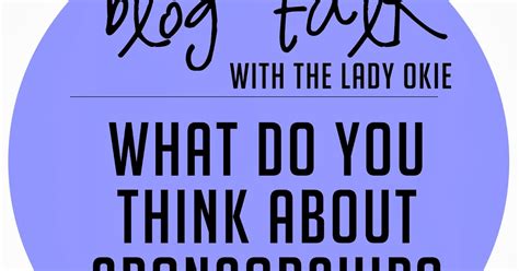 The Lady Okie Blog Talk 3 Sponsorship