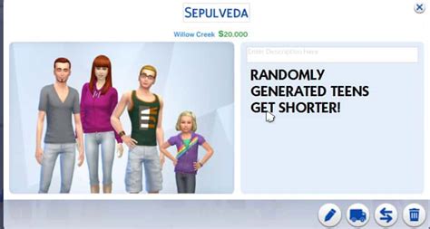Height Slider And Shorter Teens Mod V12 Sims 4 Mod Download Free