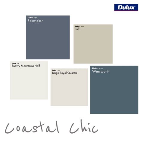 Dulux Coastal Chic Colour Palette Interior Design Mood Board By Dulux