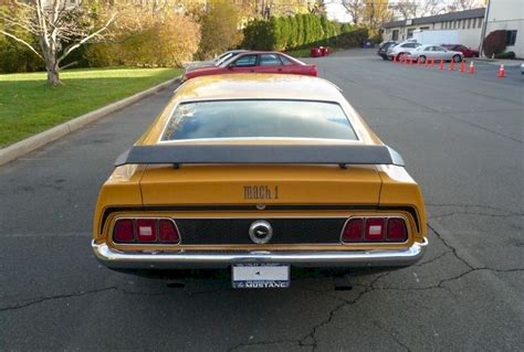 Medium Yellow Gold 1972 Mach 1 Ford Mustang Fastback Mustangattitude