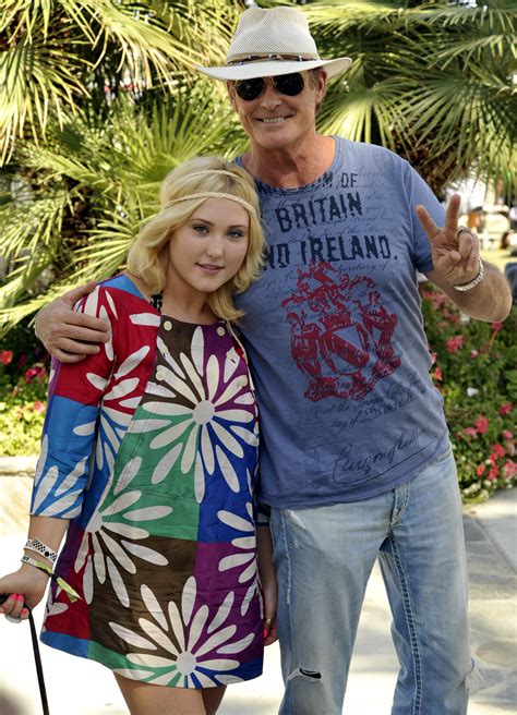 David Hasselhoff And Daughter Hayley During During Day 3 Of The Coachella Music Festival In