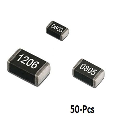 Pack Of 50 1k Ohm Smd Resistor 1k Ohm Chip Resistor