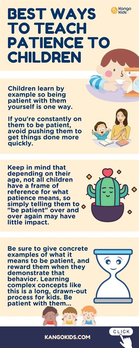 Best Ways To Teach Patience To Children Infographic