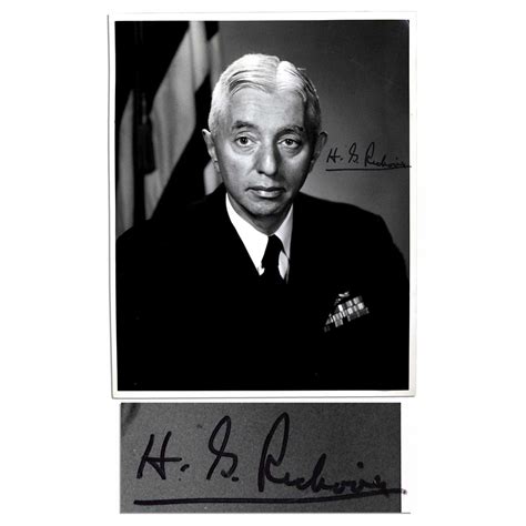 Admiral Rickover Signed Photo