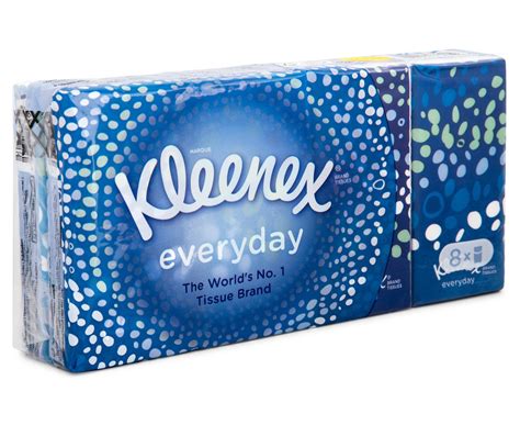 2 X Kleenex Everyday Pocket Tissues 8pk Au