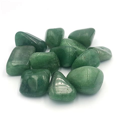 Extra Large Medium Dark Green Aventurine Tumbled Stones Xl Tumbled