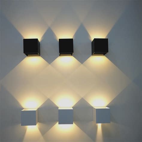 The Light Adjustable Led Wall Light Ip65 Cube Porch Lights