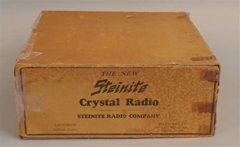 Vintage Steinite 1920s Crystal Radio In Original Box Ebay