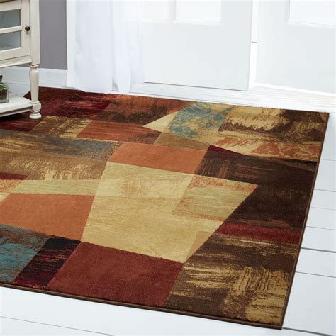 Rugs Modern Abstract Area Rug Contemporary Floral Circles ...