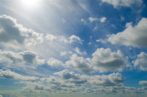 Blue Sky With Cloud Free Stock Photo Public Domain Pictures