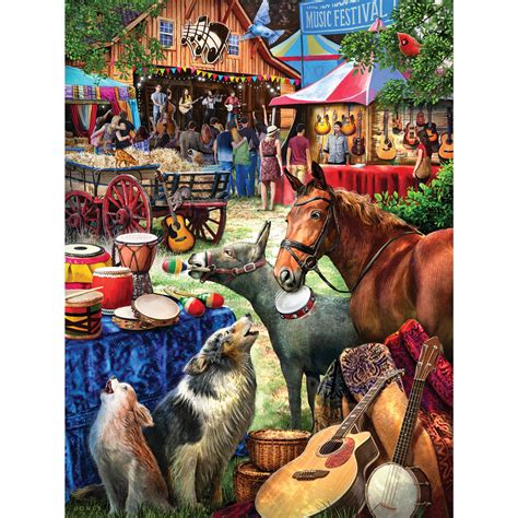 Music Festival 500 Piece Jigsaw Puzzle Bits And Pieces