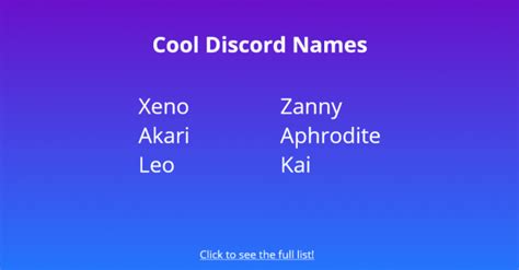 250 Funny Discord Names That Are Clever Unique And Cool 2023
