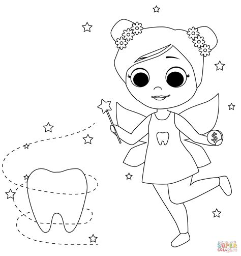 Unicorn Colouring Pages Printable Tooth Fairy Coloring Pages To The