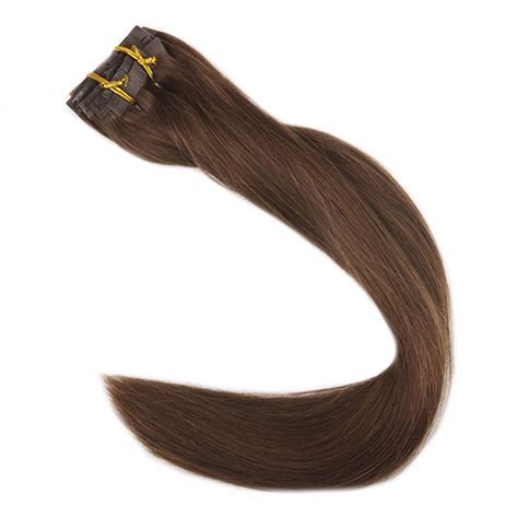 Full Shine Clip In Remy Hair Extensions Seamless Skin Weft Clip In