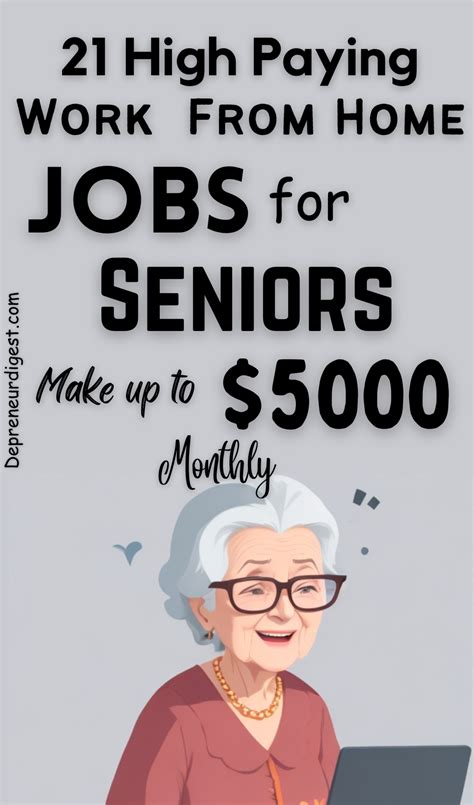 21 High Paying Work From Home Jobs For Seniors Over 60 Artofit