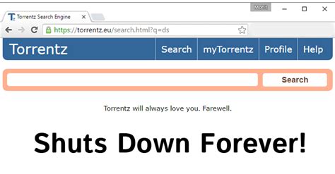 Torrentz Eu Shuts Down Forever End Of Biggest Torrent Search Engine