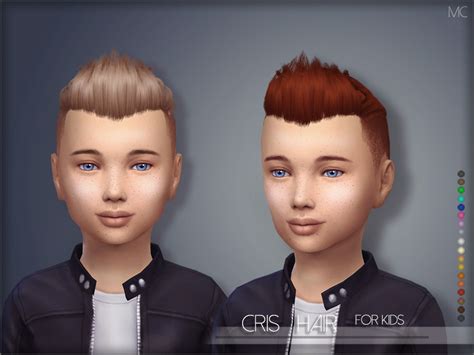 The Sims Resource Mathcope Cris Hair Kids