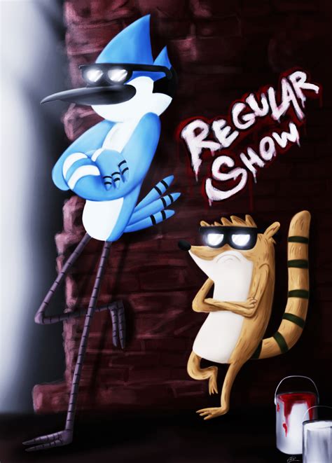Mordecai And Rigby Regular Show By Ro Arts On Deviantart