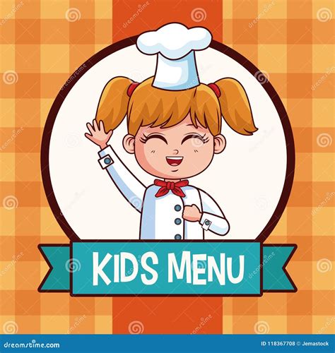 Kids Menu Cartoon Stock Vector Illustration Of Menu 118367708