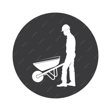 Premium Vector Construction Worker Icon