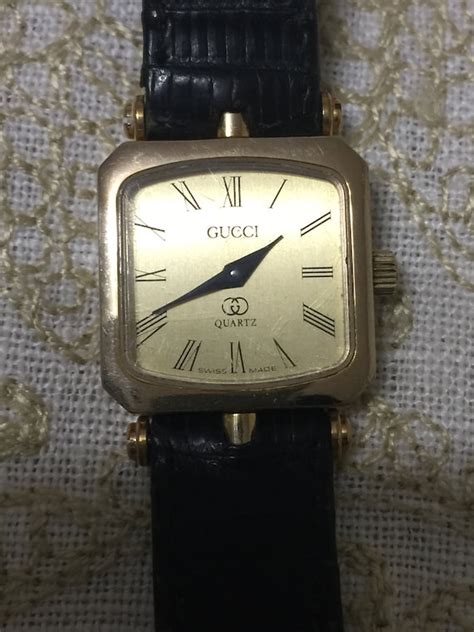 Vintage Gucci Watch Gold Gucci Stacked Watch Black Ba Gem