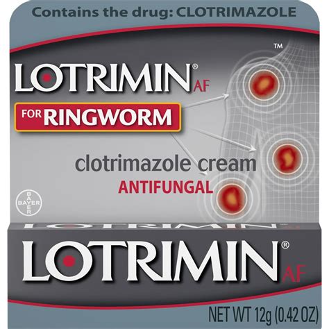 Lotrimin Ringworm Treatment Antifungal Cream 12 G