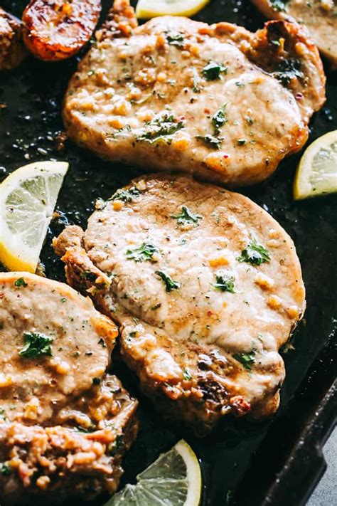 Season pork chops generously all over with salt and pepper, then season with garlic powder, italian herb blend, paprika, and ranch seasoning. Pork Chops and Potatoes Sheet Pan Dinner Recipe - Cravings ...