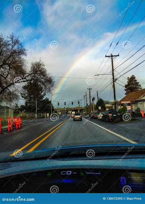 Rainbow In The City Editorial Stock Photo Image Of Rainbow 138472393
