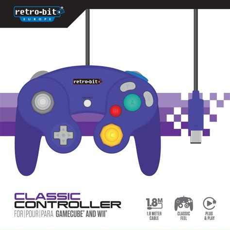 Buy Gamecube Controller Purple Retro Bit