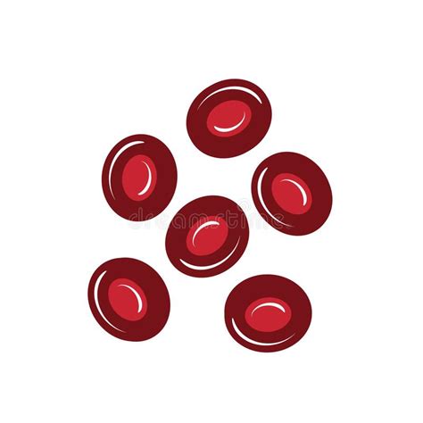 Red Blood Cells Vector Illustration Decorative Design Stock Vector