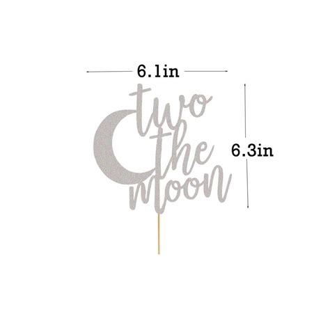 Two The Moon Cake Topper 2nd Birthday Cake Topper I Love You To The