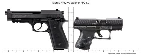 Walther Ppq Sc Vs Taurus Pt Size Comparison Handgun Hero Hot Sex Picture