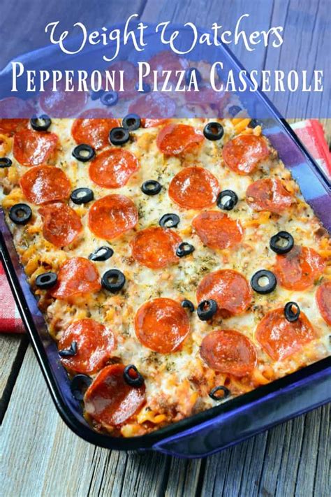We have healthy weight watchers recipes with their ww smartpoints. Weight Watchers Pepperoni Pizza Casserole Recipe