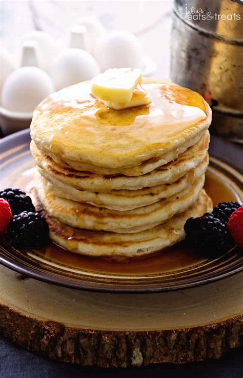 Perfect for pancake day or just a special breakfast. Easy Homemade Pancakes Recipe + VIDEO - Julie's Eats ...
