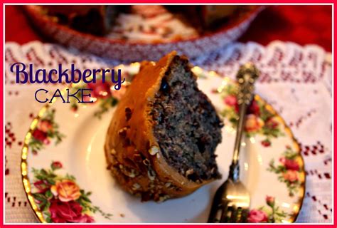 Sweet Tea And Cornbread Blackberry Cake