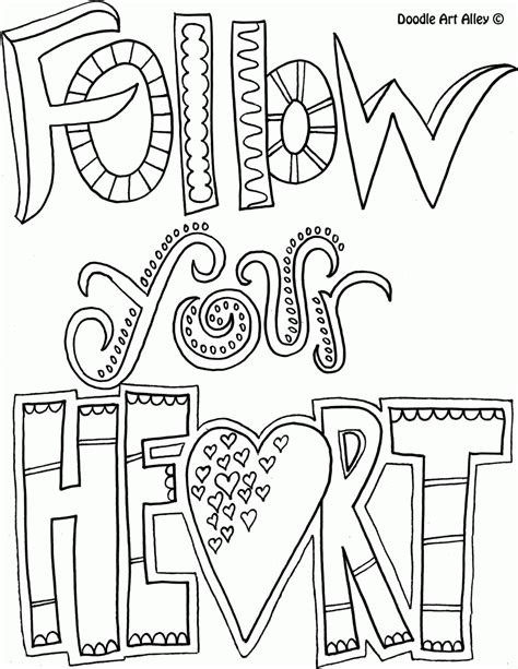 All Quotes Coloring Pages Doodle Art Alley Coloring Pages For