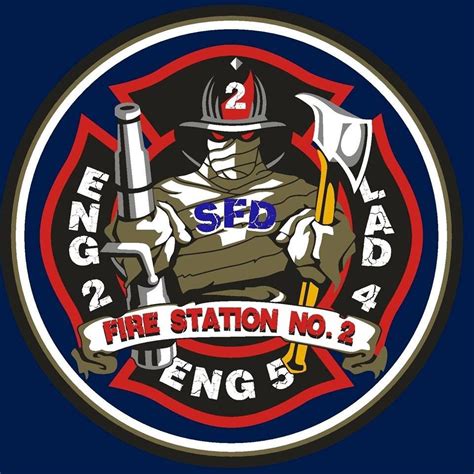Seattle Fire Dept Station 2 Fire Station Firefighter Patch Logo