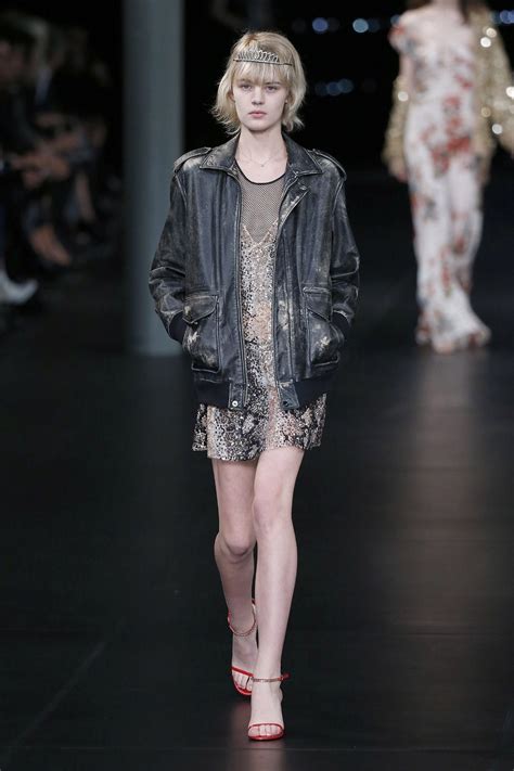Saint Laurent Ready To Wear Fashion Show Collection Spring Summer Presented During Paris