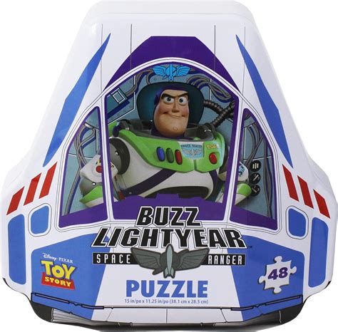 Disney Pixar Toy Story 4 Shaped Buzz Lightyear Tin With 48 Piece