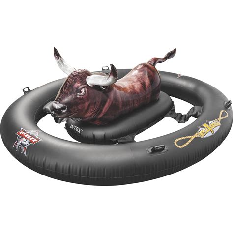 Intex Pbr Inflatable Blow Up Bull Ride On Pool Lake Float Water Toy