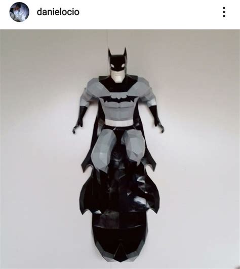 Batman Papercraft Design With Pdf Templates To Build By Hand Etsy