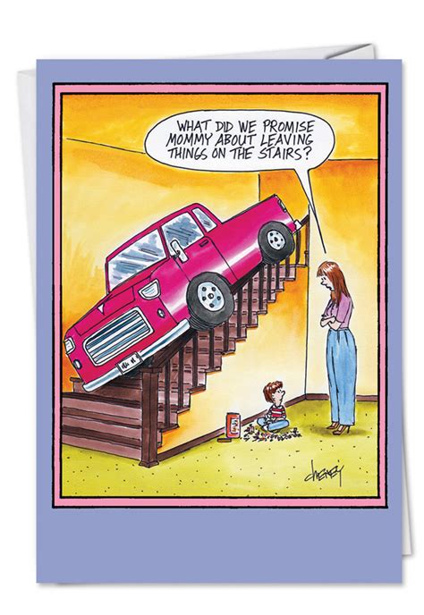 Check spelling or type a new query. Truck On The Stairs Cartoons Birthday Mother Card Tom Cheney