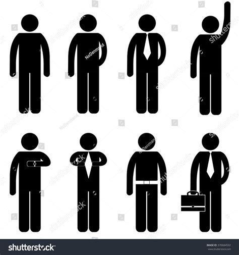 Man People Person Basic Body Language Posture Stick Figure