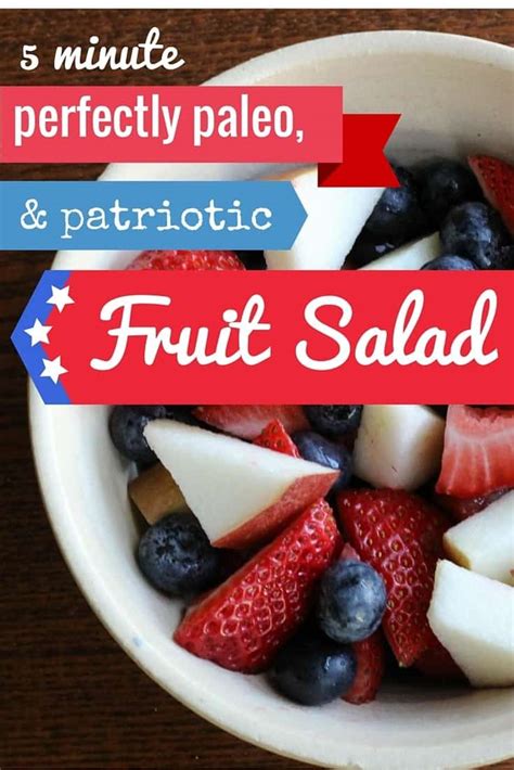 4th Of July Fruit Salad Whole30 Friendly