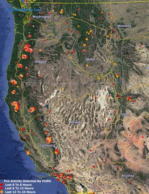 Active Fires In Oregon Map World Map