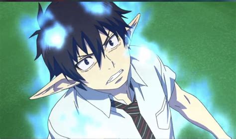 Rin With Blue Flames Blue Exorcist Anime Rin Okumura