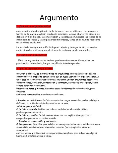 Ejemplo De Texto Argumentativo Con Tesis Argumento Y Conclusion By