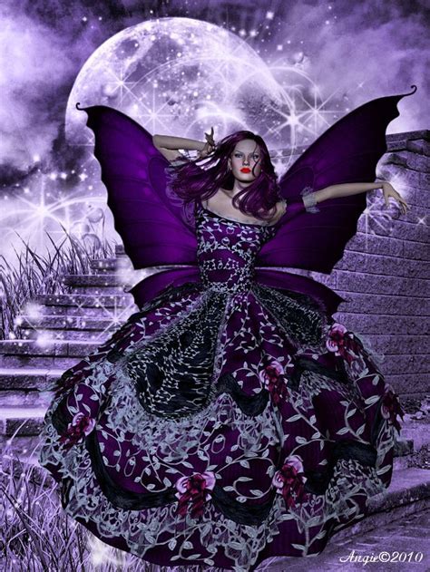 Purple Fairy Fantasy Pinterest Fairy Moon And Angel
